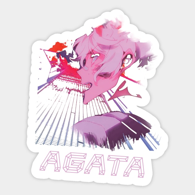 Kiznaiver ''AGATA'' V1 Sticker by riventis66